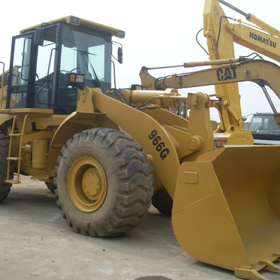 中古のキャット 966G フロントホイールローダー 20トンの名乗荷重で,良好な状態