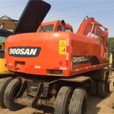 15トンのDigger Doosan DH150W-7 オリジナル韓国液圧シリンダー付きの車輪掘削機