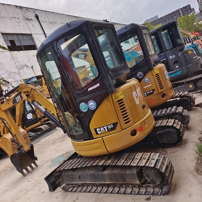 1200 作業時間 使用済み 303Cr 掘削機 CAT 303.5E ミニ掘削機 3.5 トン付属機