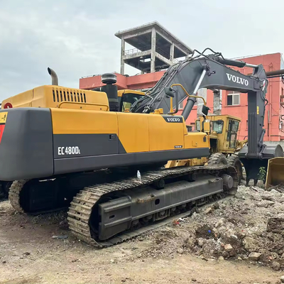 オリジナルの水力シリンダーを持つ二手大型48トンのVolvoEC480D掘削機