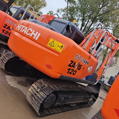 すべての使用されたHITACHI EX120-5 zx120掘削機とIsuzu AJ-4JJ1Xエンジンと4000時間の作業時間