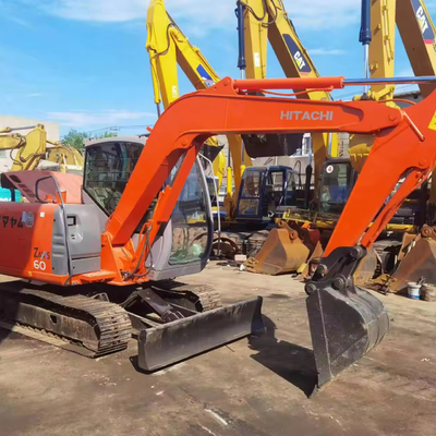 中古 Hitachi 55UR 中古トラックシューズ ミニ掘削機 5960kg 作業重量