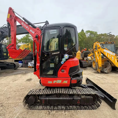 3.5トンの KUBOTA U-35 中古ミニ水力掘削機 D1703-E4 エンジンと0.2バケット容量