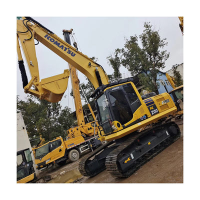 20000 KG マシン重量 KOMATSU PC200-8 中古水力クローラーバックホー掘削機
