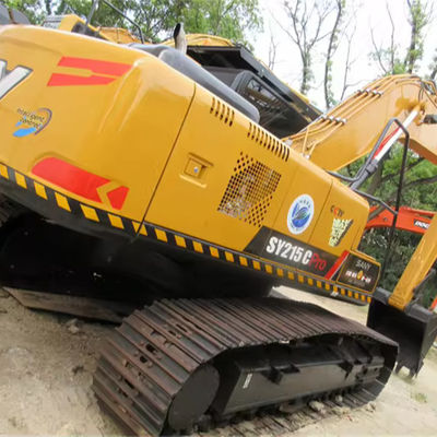 元のSANY SY 215C 中古掘削機 輸入エンジンのための良好な状態