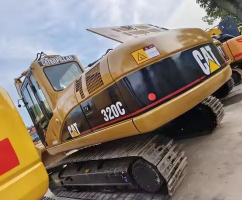 日本製の古き猫掘削機320C オリジナル水力ポンプと3066エンジン