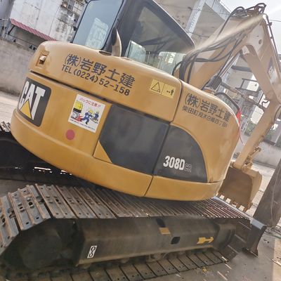 8トンの機械重量 CAT 308D 水力掘削機