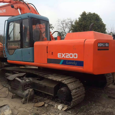 中古ヒタチEX200-1 クローラー掘削機 ZX200-3 ZX200-5 EX120-3 上海 ISUZU エンジン